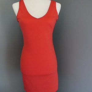 Pink/Peach Tank Dress with Cut out Back